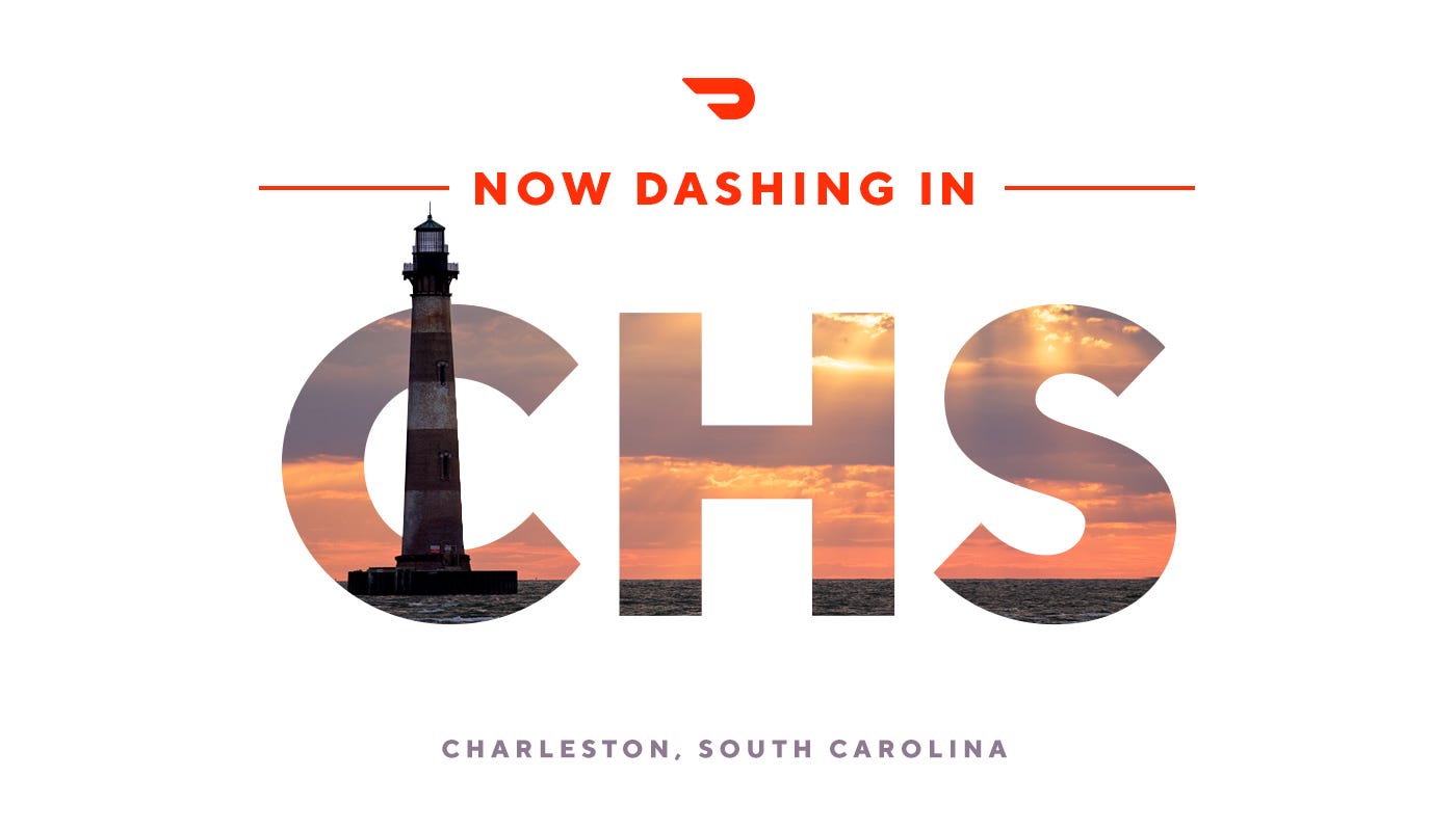 Now Dashing In Charleston Doordash Medium