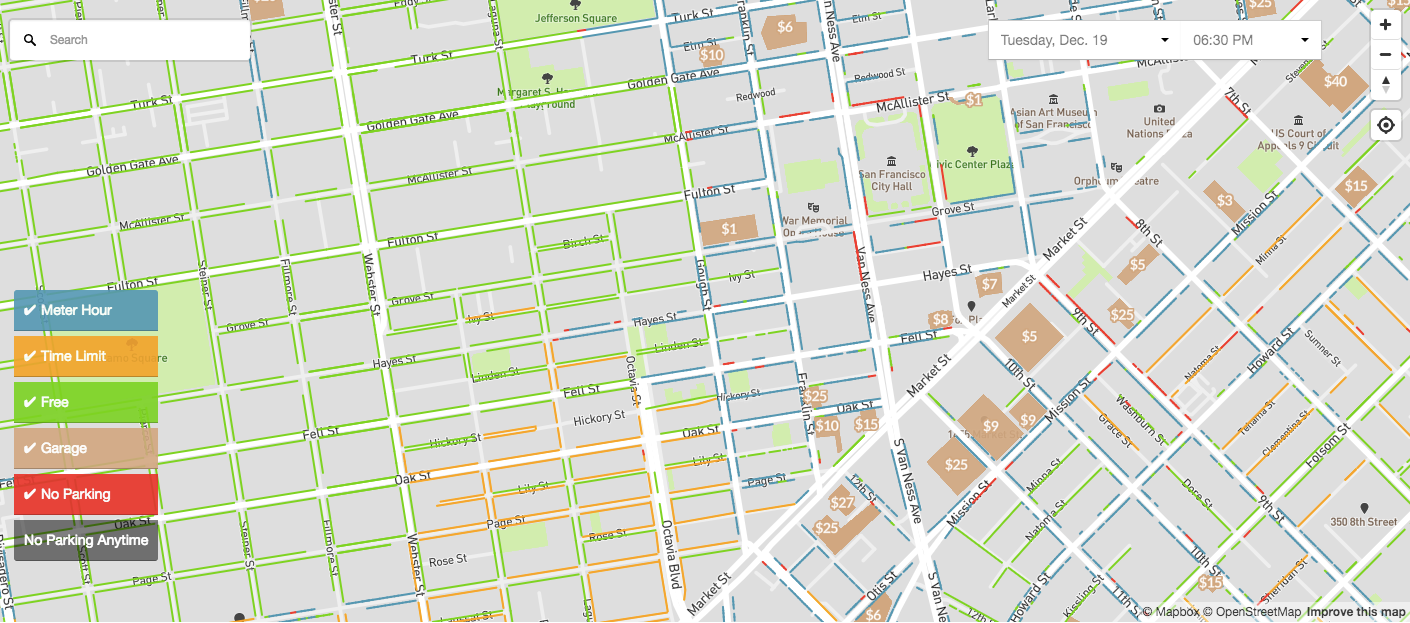 alternate side parking map Spotangels Mobile Parking Maps By Joe Gomez By Mapbox Maps