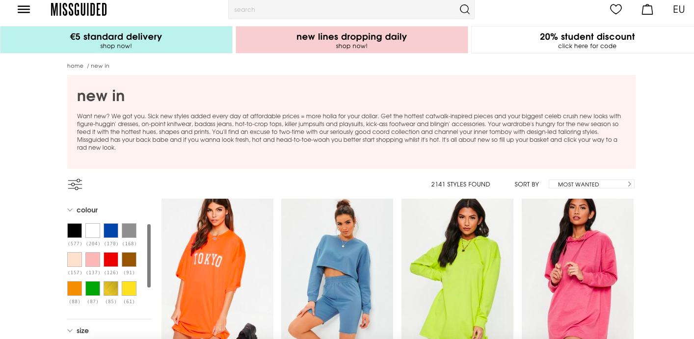 fast fashion websites