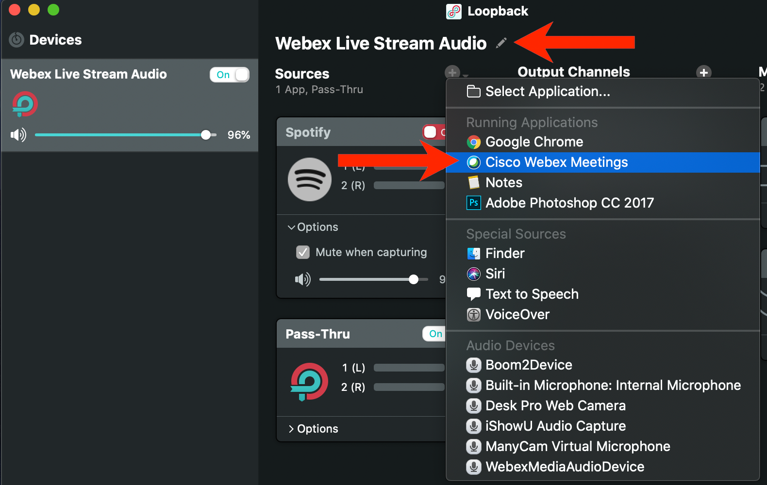 A broadcasters How to Guide to live stream Webex
