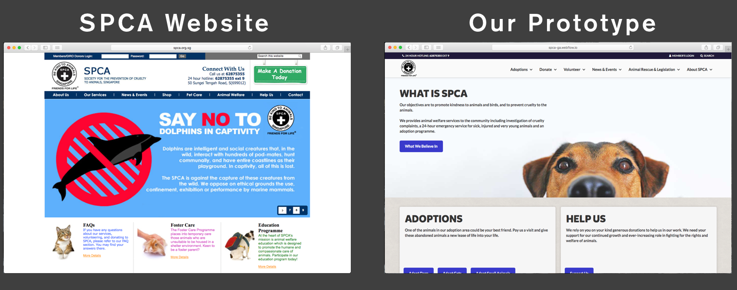spca adoption website
