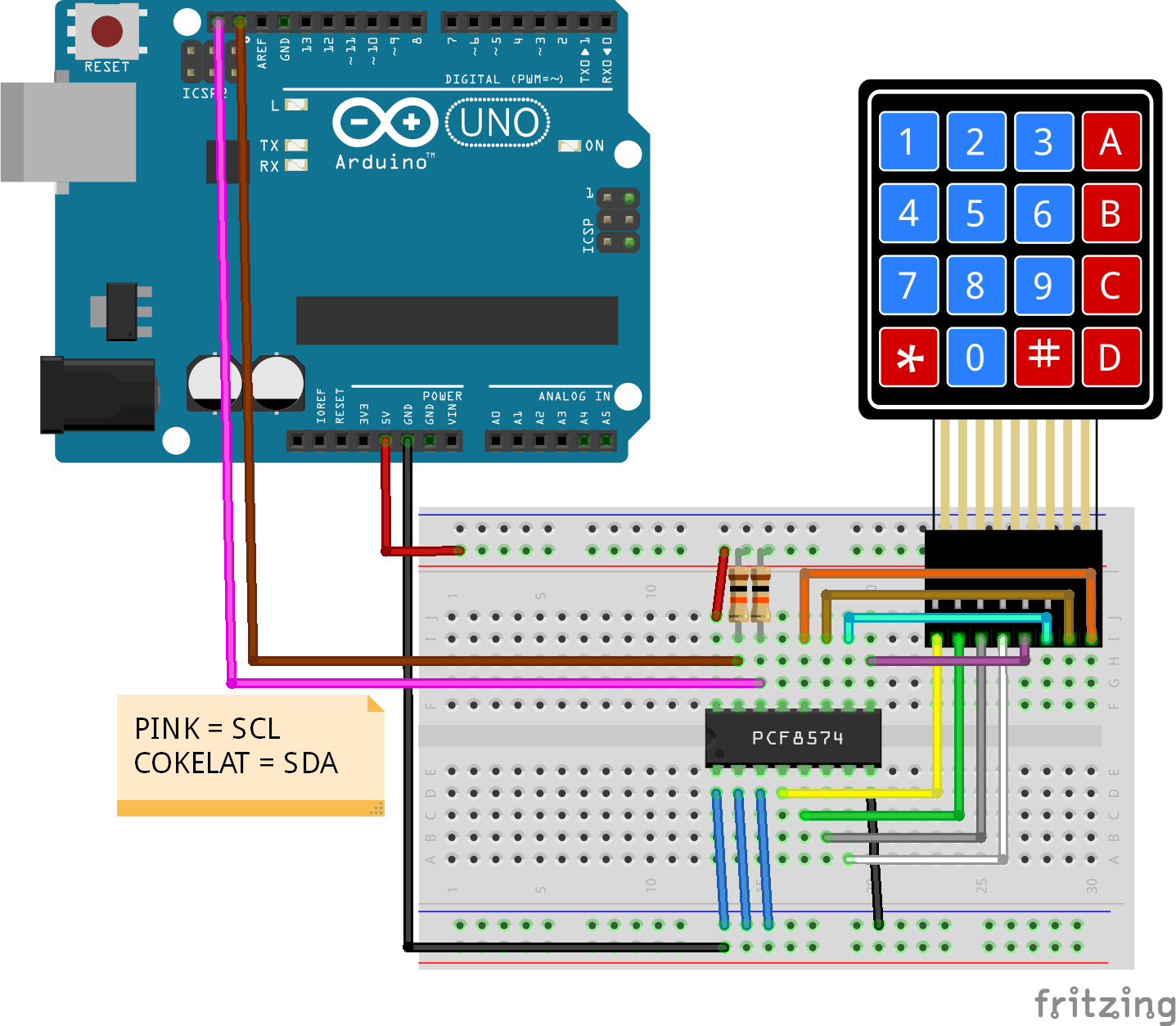 Keypad 4x4 Dengan I2C Interface Arduino ESP8266 | by Asya Syarif | Medium