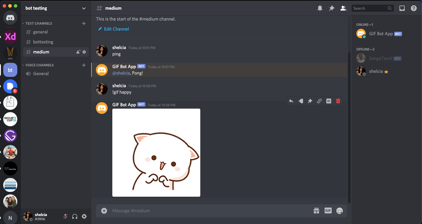 Build Your First Discord Gif Bot And Deploy By Shelcia David The Startup Medium Build Your First Discord Gif Bot And Deploy By Shelcia David The Startup Medium