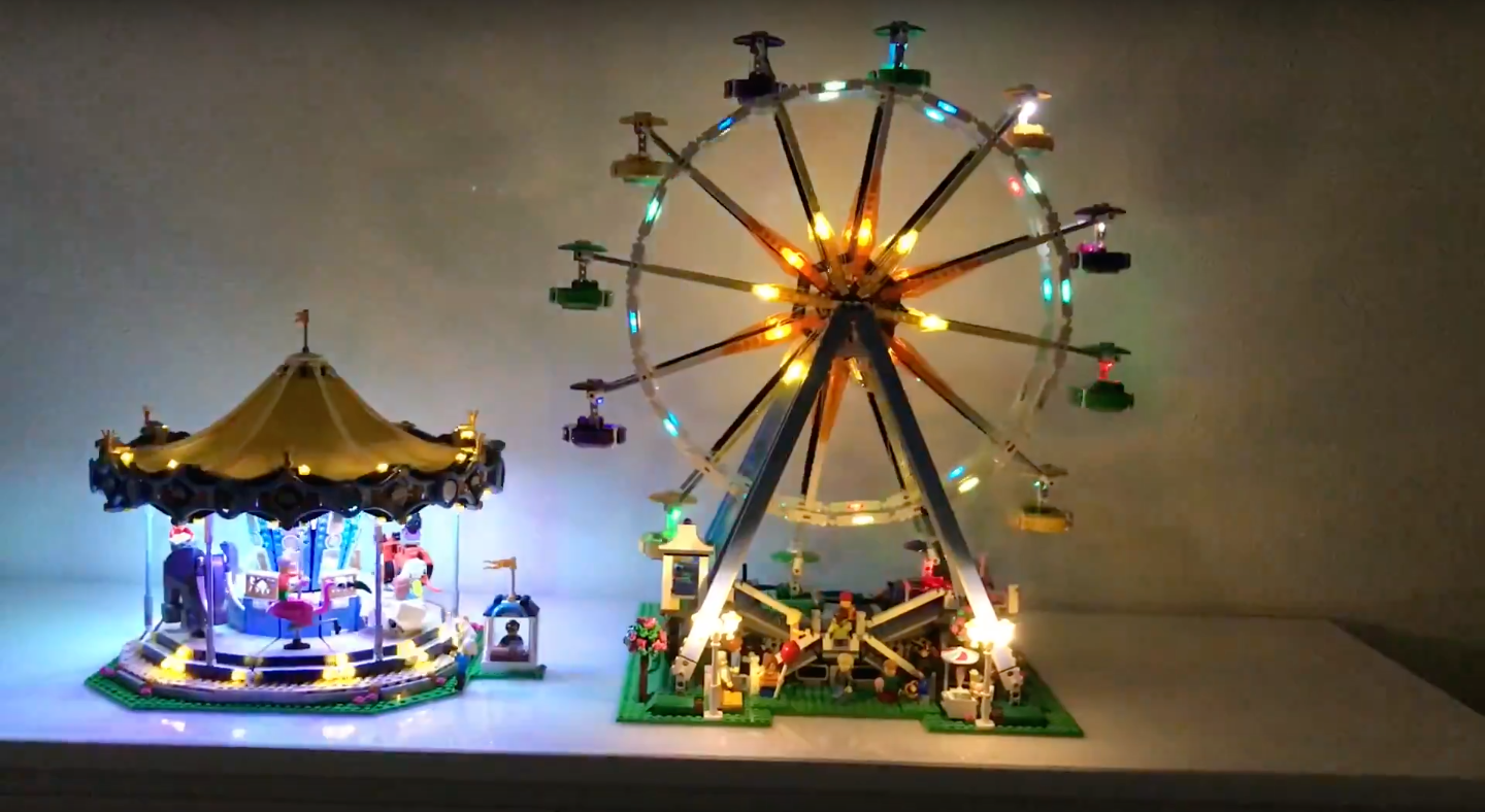 lego ferris wheel lights