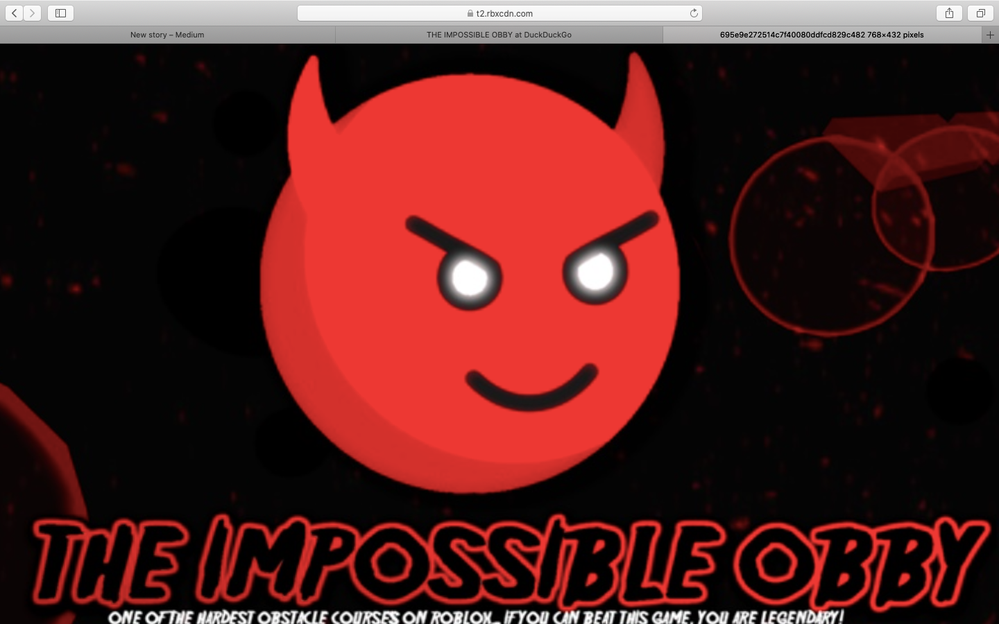 The Impossible Obby Review To The Creator By Fbbjyb Medium - roblox obby wallpapers