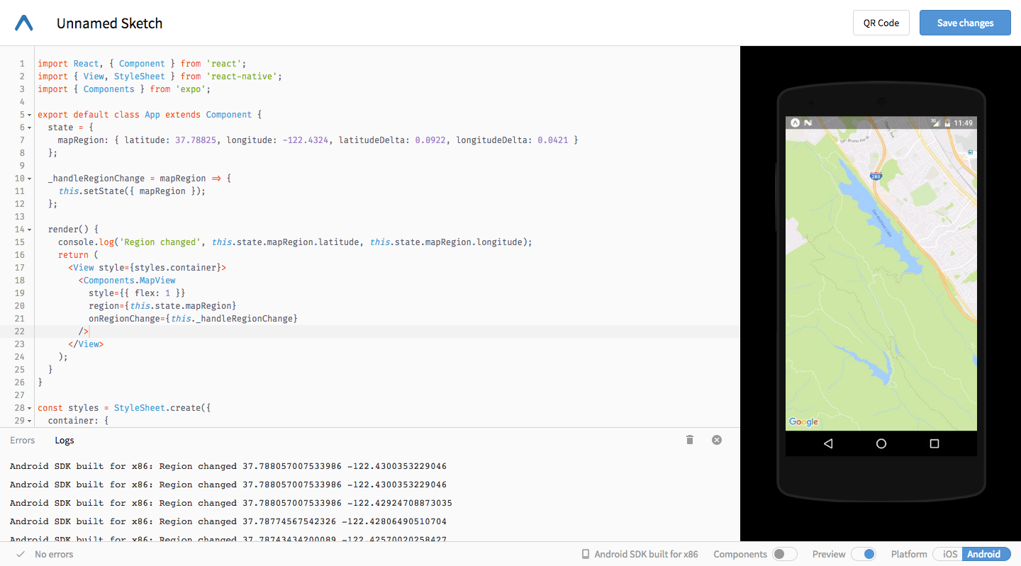Snack A Playground For React Native Exposition