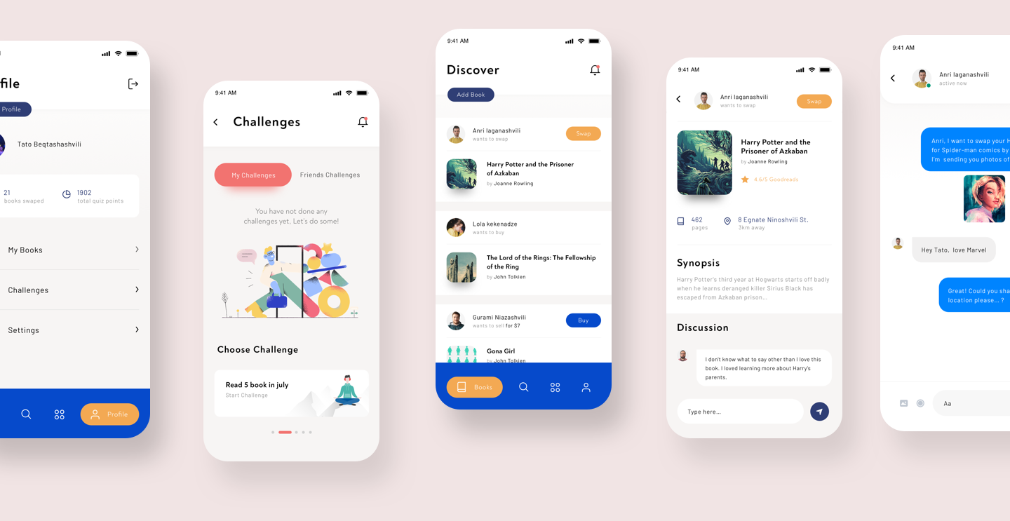 Bookswap Ui Ux Case Study Mobile Application For Those Who Love By Tato Beqtashashvili Muzli Design Inspiration