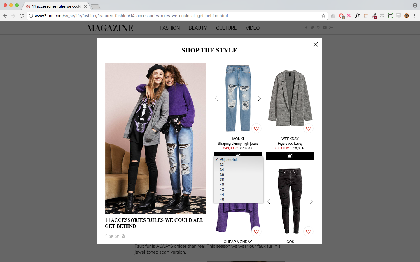 h&m mobile website