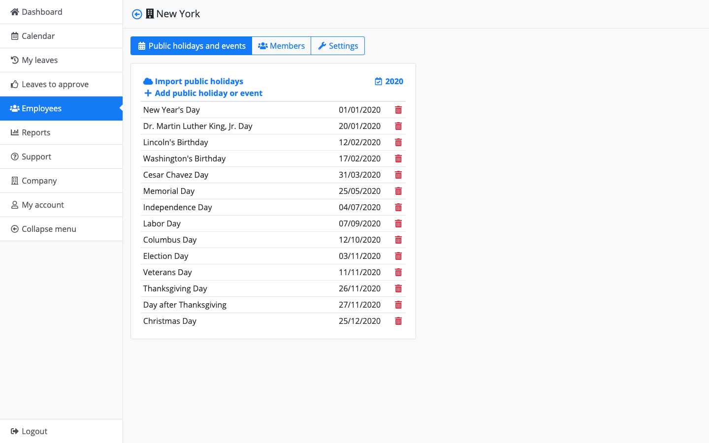 Public Holidays From Your Country Directly In Your Calendar With A Ics Feed By Hr Advice Leaveboard Absence And Employee Management Software