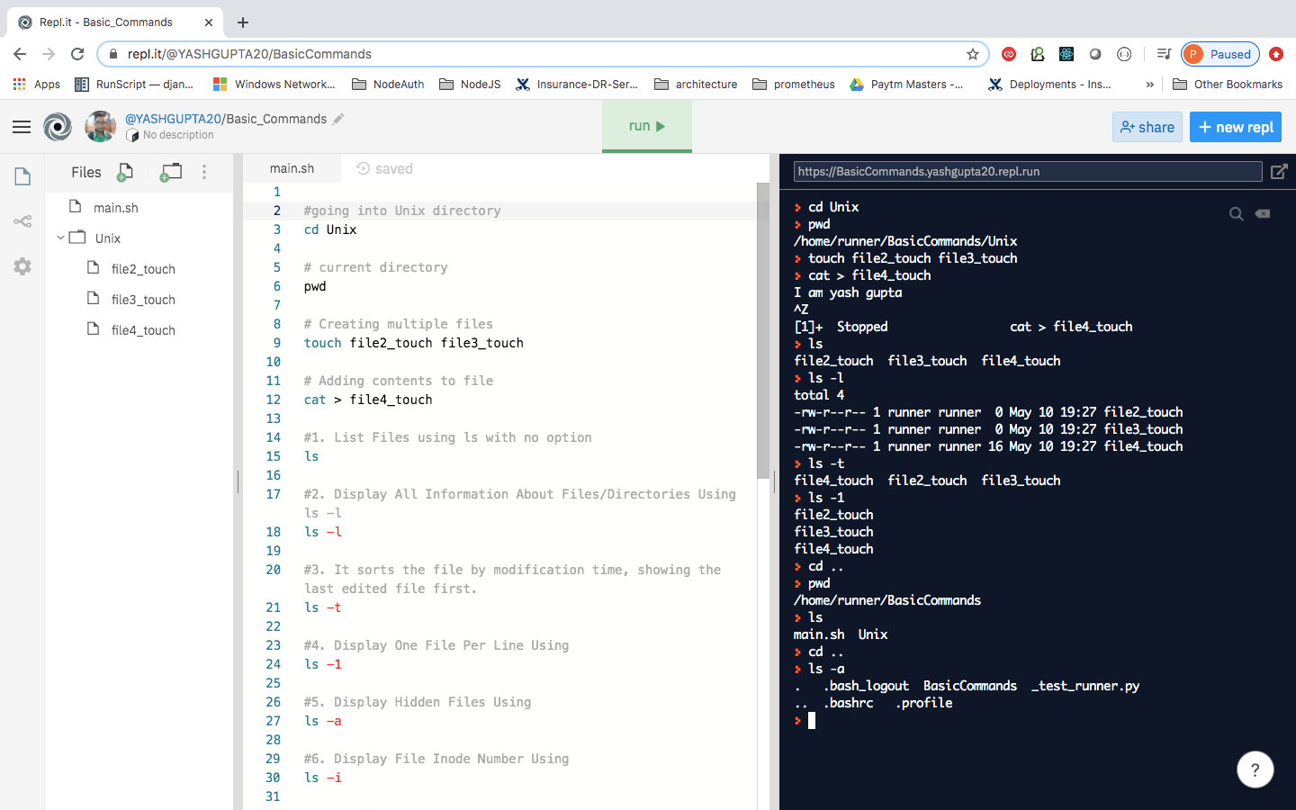 Linux Basic Commands 2 Today We Are Going To Learn About Unix By Yash Gupta Medium