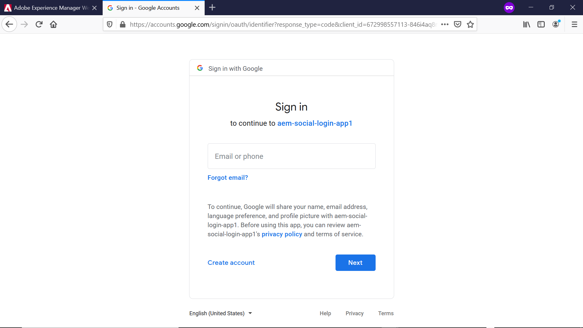 aem-social-login-with-google