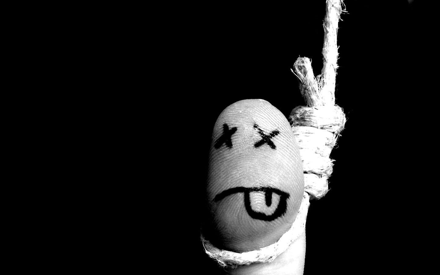 “CMS — you’re dead to me” finger with face wrapped with string noose image
