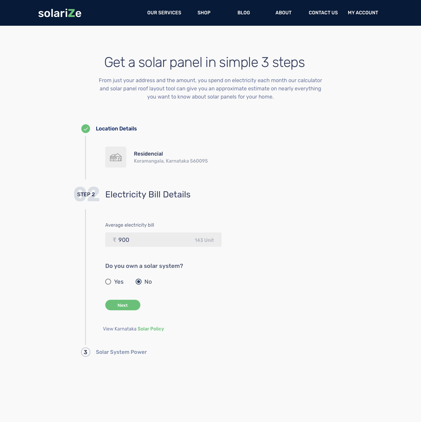 Case Study A Solar Panel Dealer Website Ux Planet