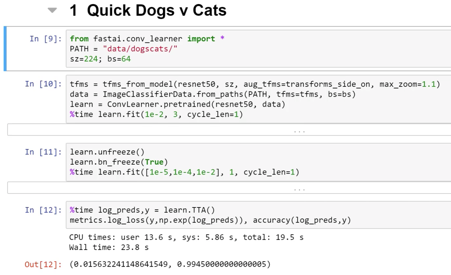 fastai pytorch tutorial