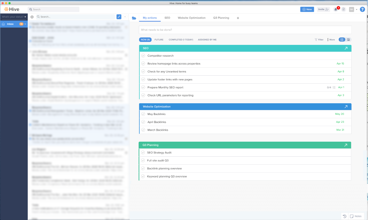 How This Hive User Utilizes “My Actions” To Stay Productive by