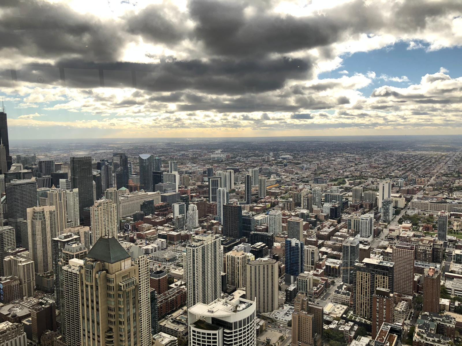 View of Chicago City from John Hancock Tower Center. (Source:[Ebun Ogundipe](https://twitter.com/Ebunsky))