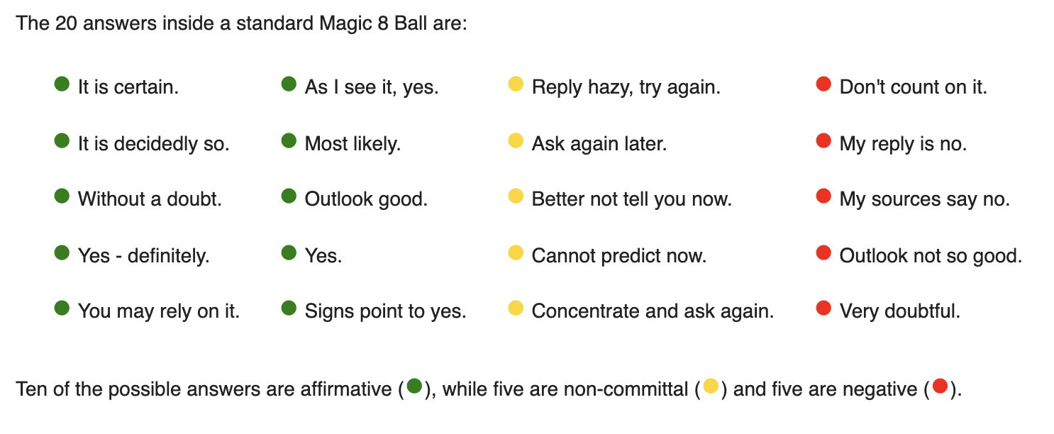 first magic 8 ball