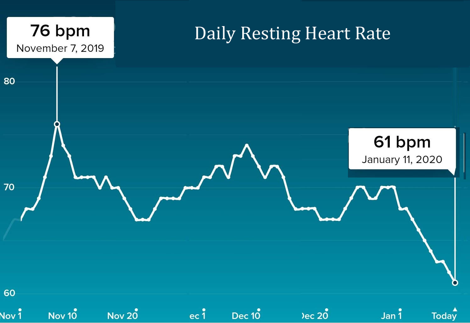 fitbit resting heart rate