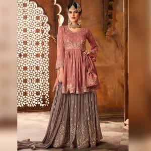 open shirt with sharara