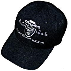 Oakland Vegas Raiders 2002 Super Bowl Baseball Cap