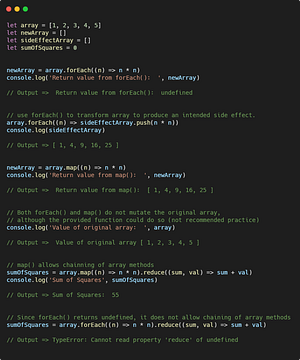 JavaScript forEach vs. map — what’s the difference? | by Monica Gerard ...