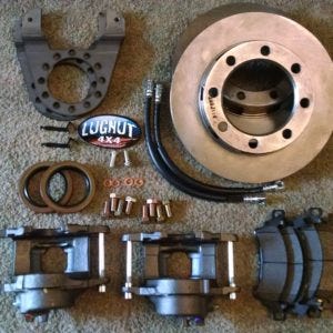 70 Rear Axle Disc Brake Kit Conversion Brackets Universal Dana 60
