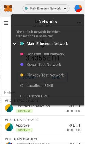 The Beginners Guide to Using an Ethereum Test Network | by Geoff Hayes |  Compound | Medium