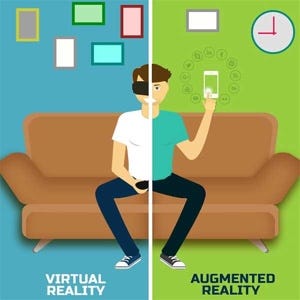 Virtual Reality vs Augmented Reality— What's The Difference? | by Alex  Balladares | Virtual Reality Pop