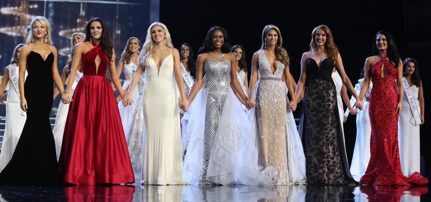 miss america evening gown