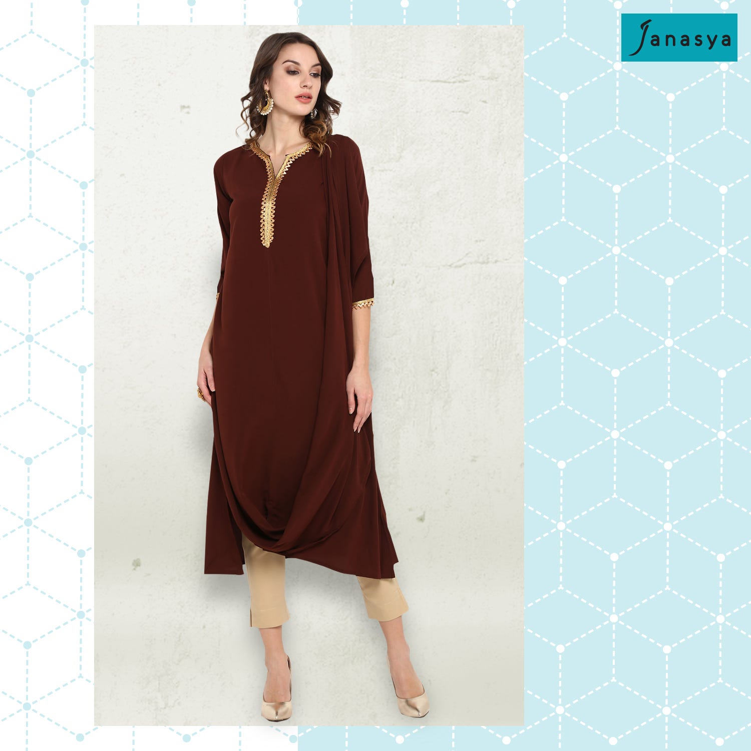 cowl kurta ladies