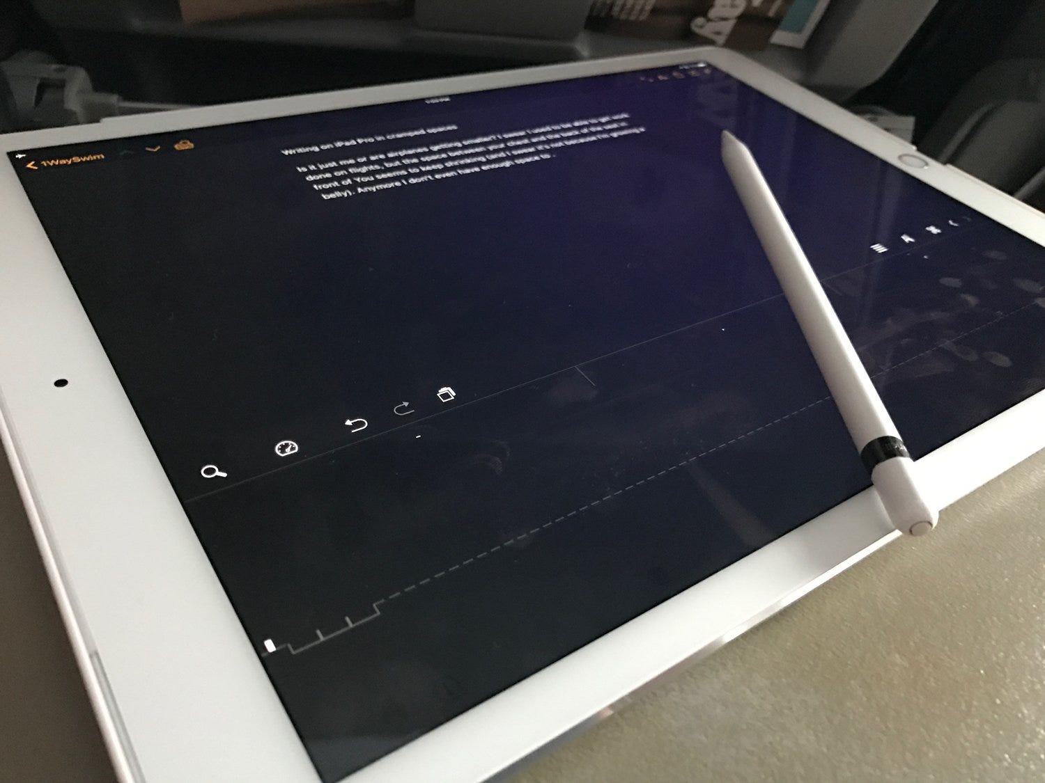 Writing on an iPad Pro in Cramped Spaces | by Skip Owens | Medium