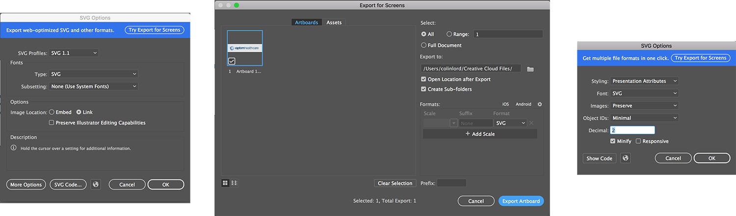 How To Export Svgs For The Web From Illustrator By Colin Lord Medium