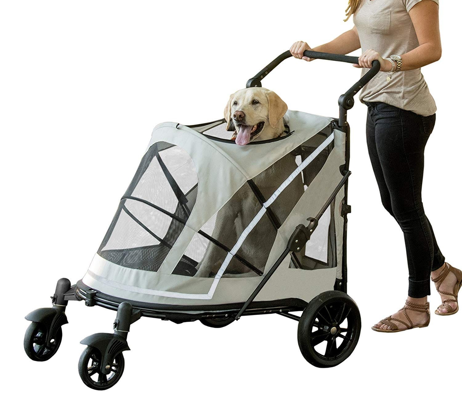 extra wide dog stroller