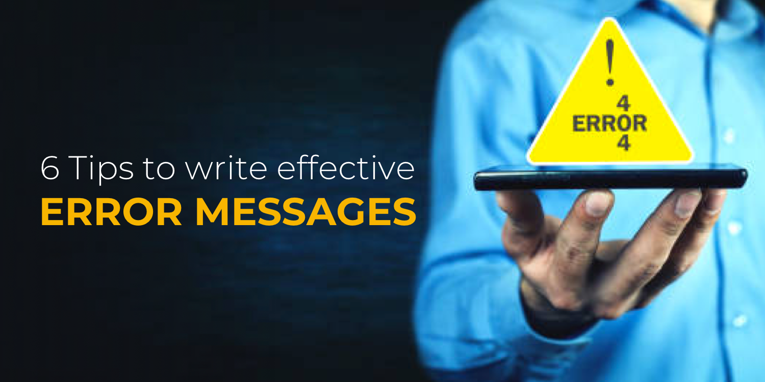 Error Message Guidelines - UX Planet