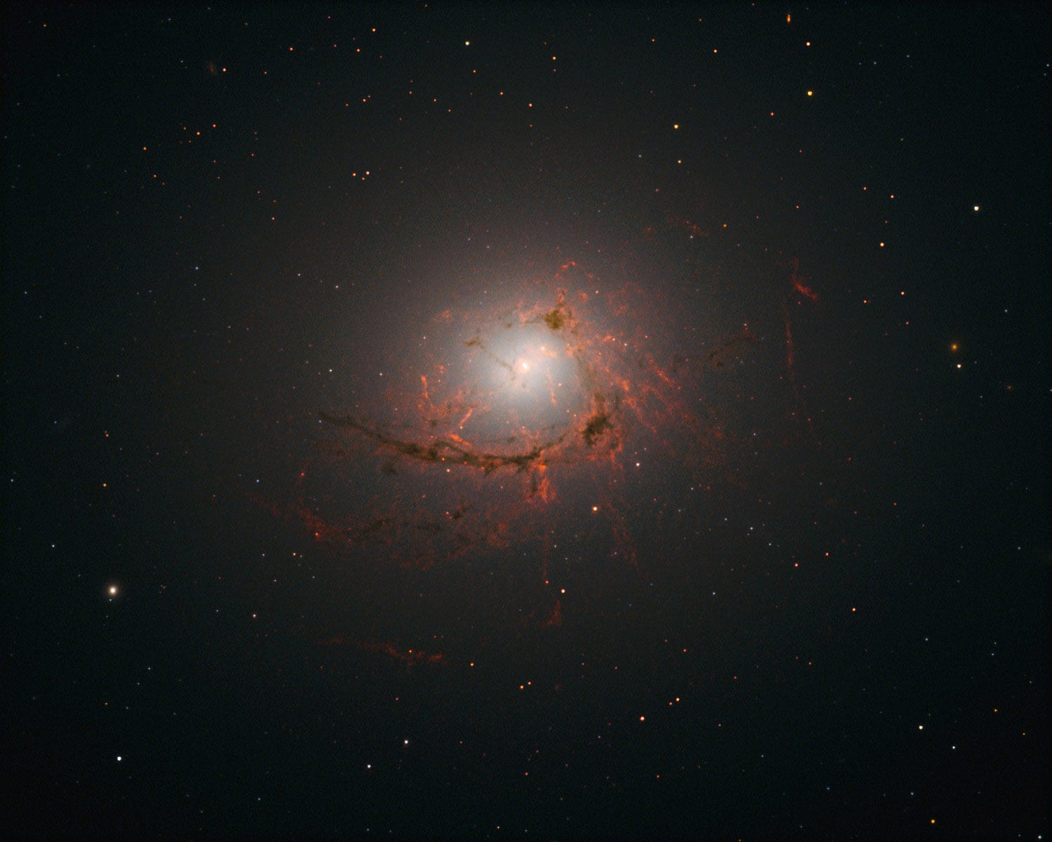 Nucleo Galattico Luminoso Che Emette Onde Radio