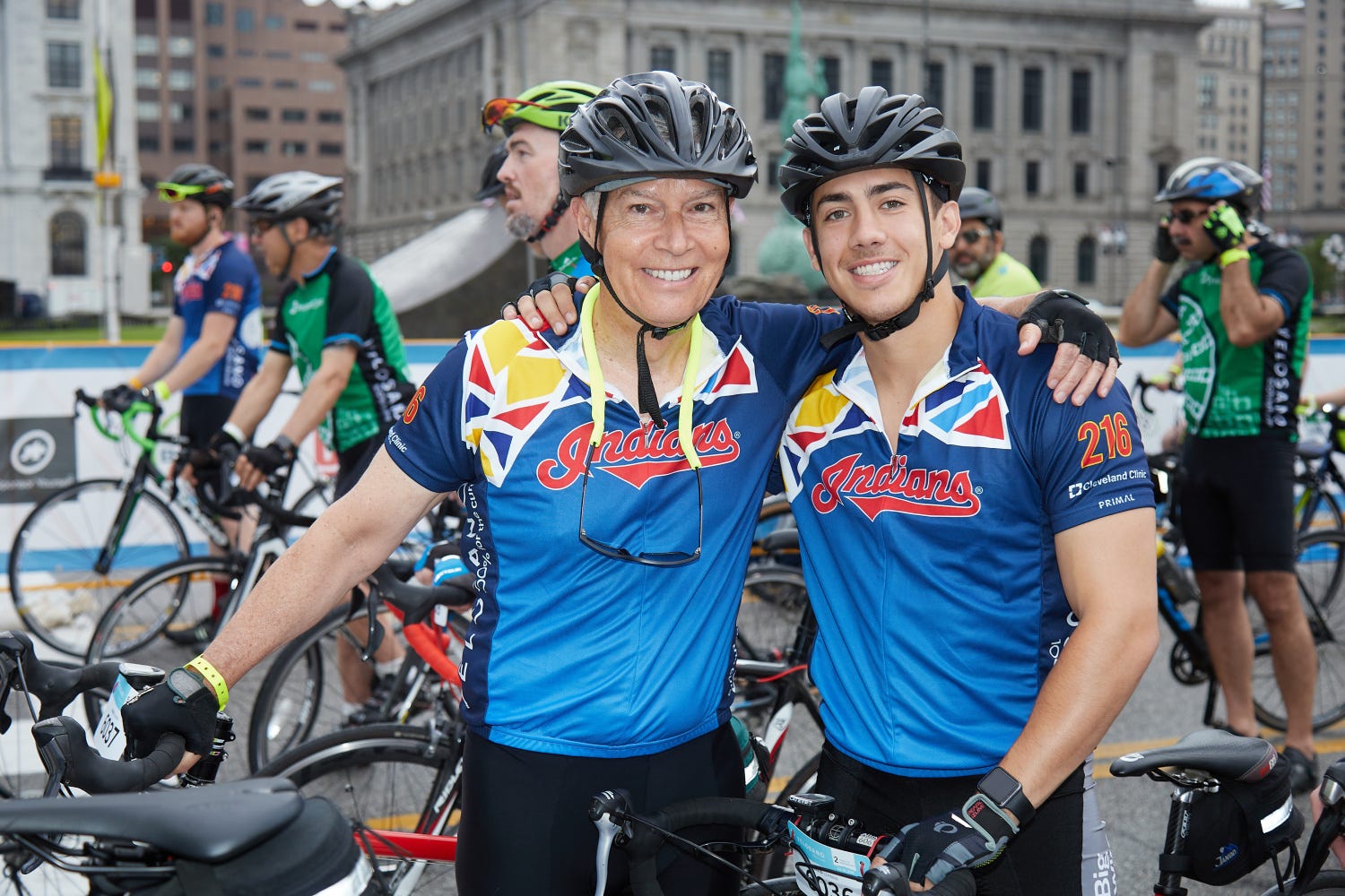 cleveland indians cycling jersey