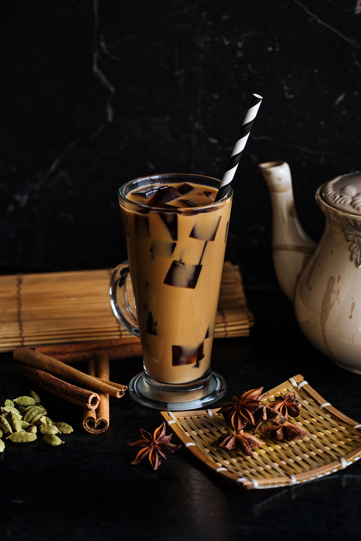 Southeast Asian Kitchen Chai Milk Tea with Tea Jelly