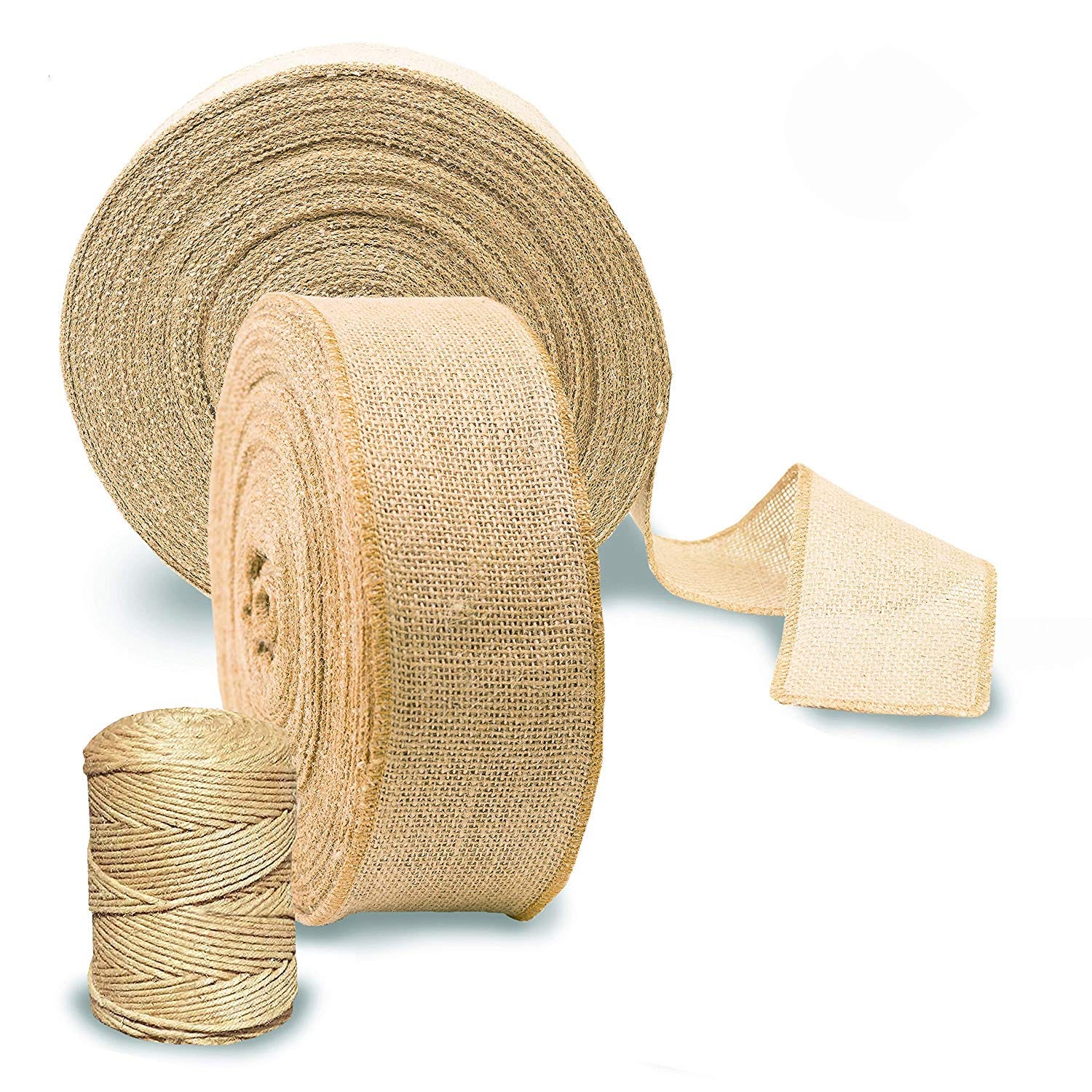 thin burlap ribbon