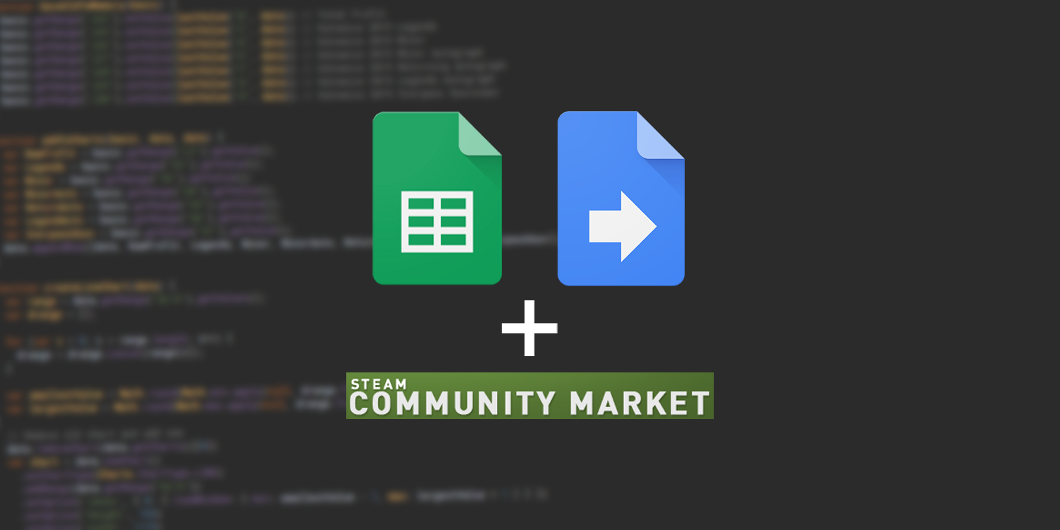 Using Google Sheets to track Steam marketplace investments