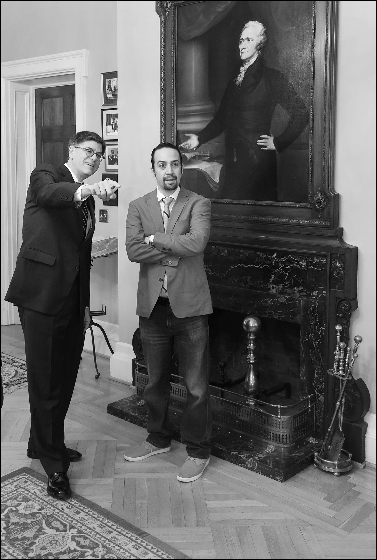 In Photos Lin Manuel Miranda Visits Treasury Treasury