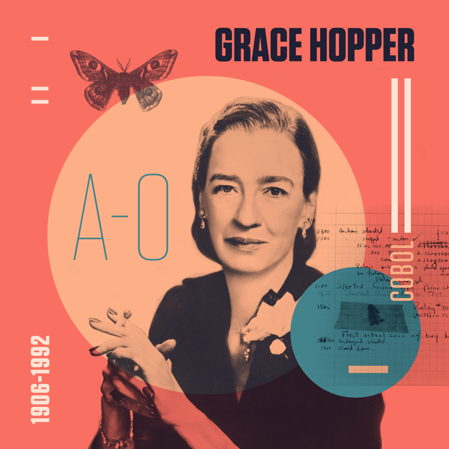 CodeHer 3 Grace Hopper. Amazing Grace, Our Mother of Code. by