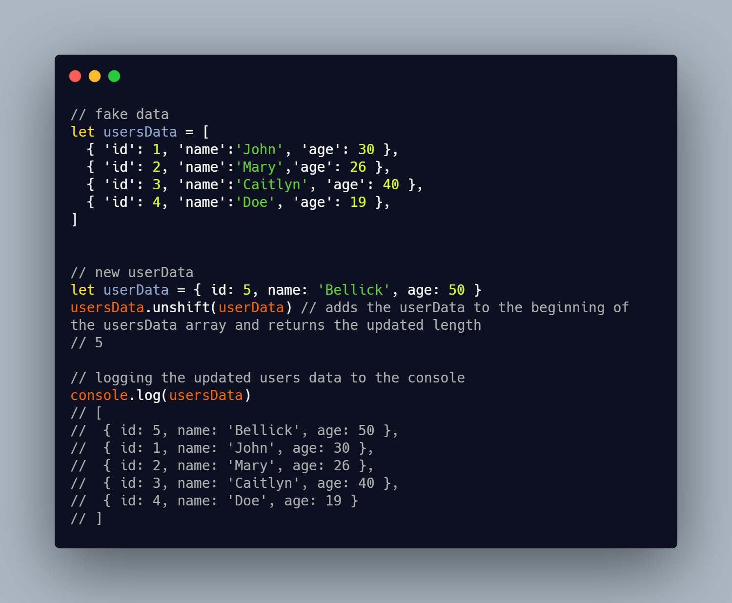 Every JavaScript Array Method. Shift, unshift, push, pop, map, and ...