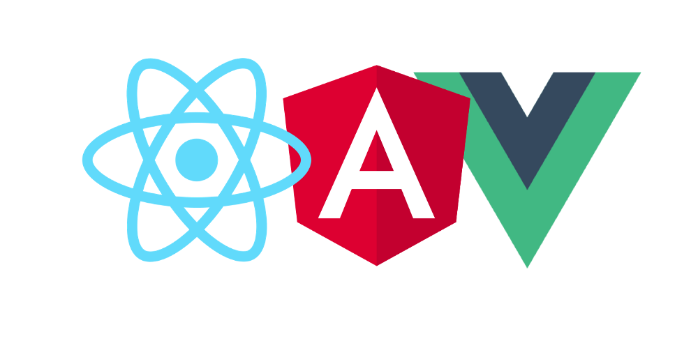 Logo Angular, React, Vue