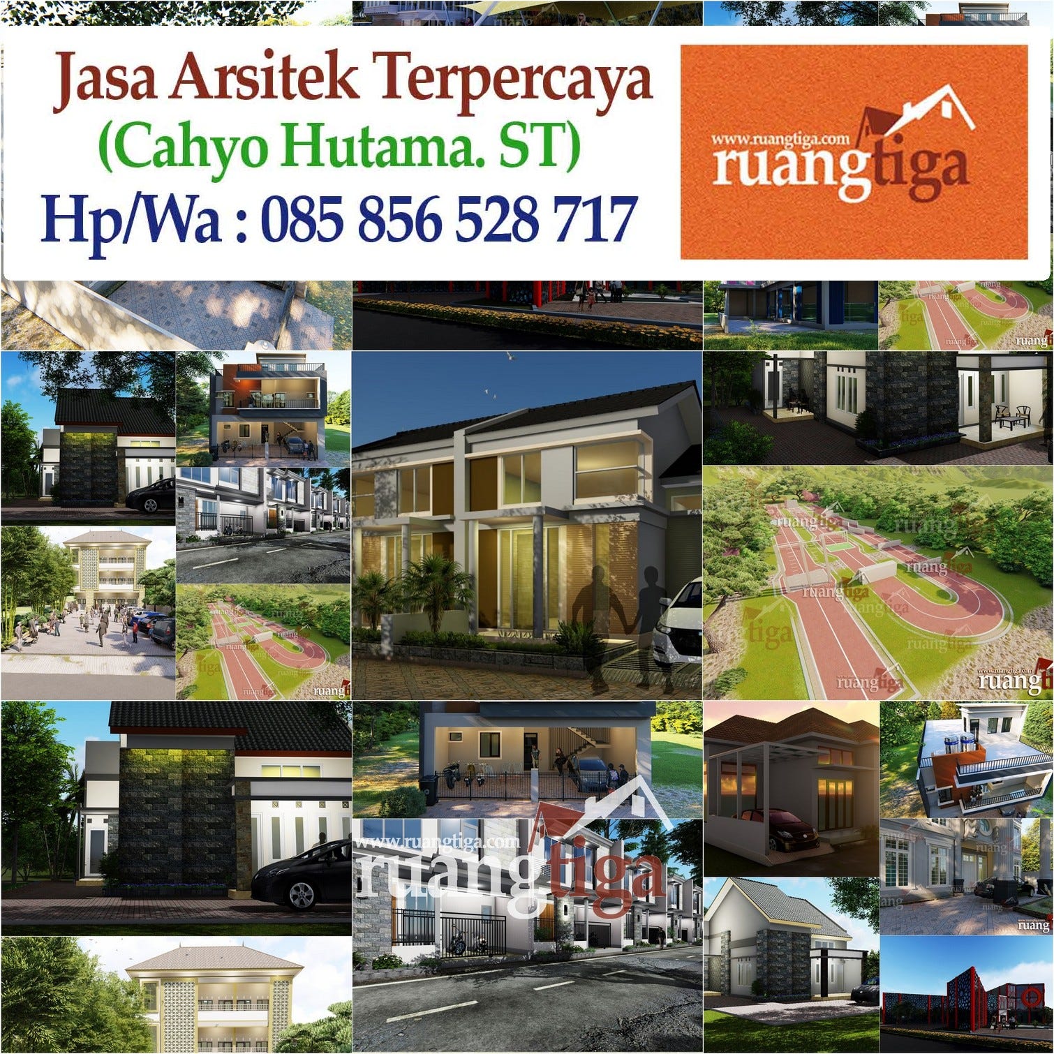 085856528717 Jasa Desain Rumah Minimalis Modern 2 Lantai Jasa