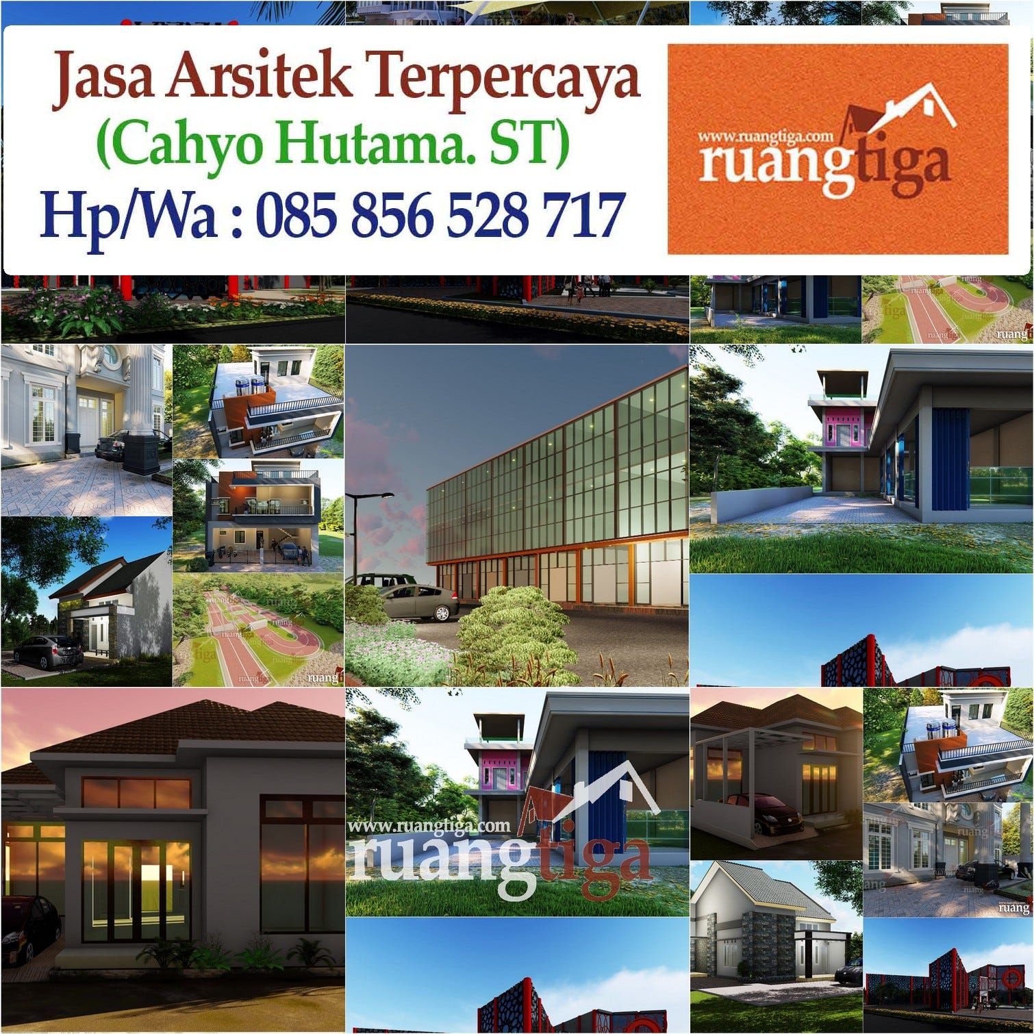 085856528717 Jasa Desain Rumah Minimalis Modern 2 Lantai Jasa