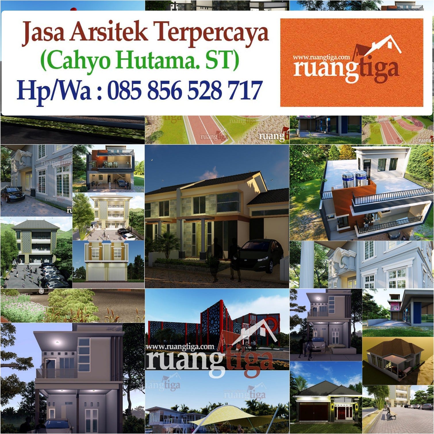 085856528717 Jasa Desain Rumah Minimalis Modern 2 Lantai Jasa