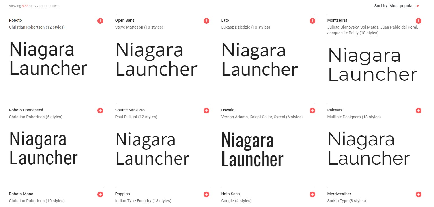 Custom Font Support Niagara Launcher Medium