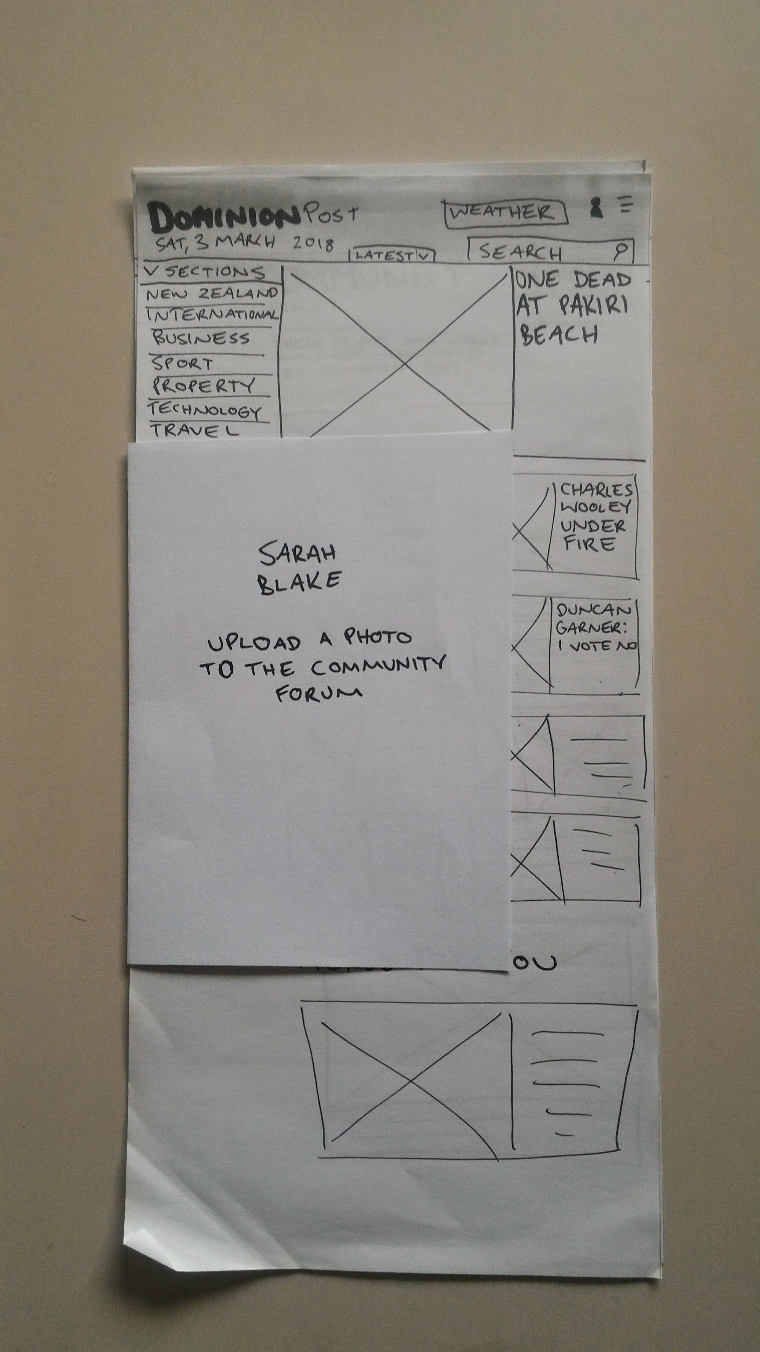 Sarah Blake - Paper Prototype · 5 Mar | by Matt Kendrew | Designing to ...