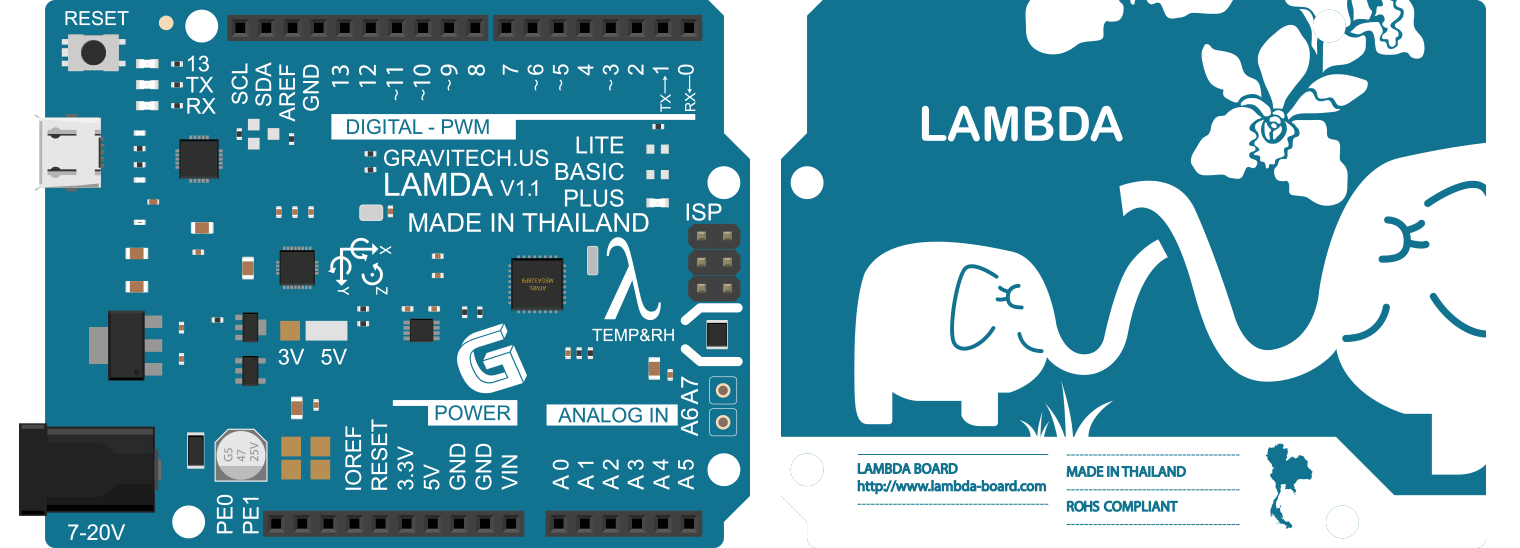 [Review] ลองเล่น Lambda Board Plus บอร์ด Arduino สัญญาติไทย เล่นใหญ่ ใน ...