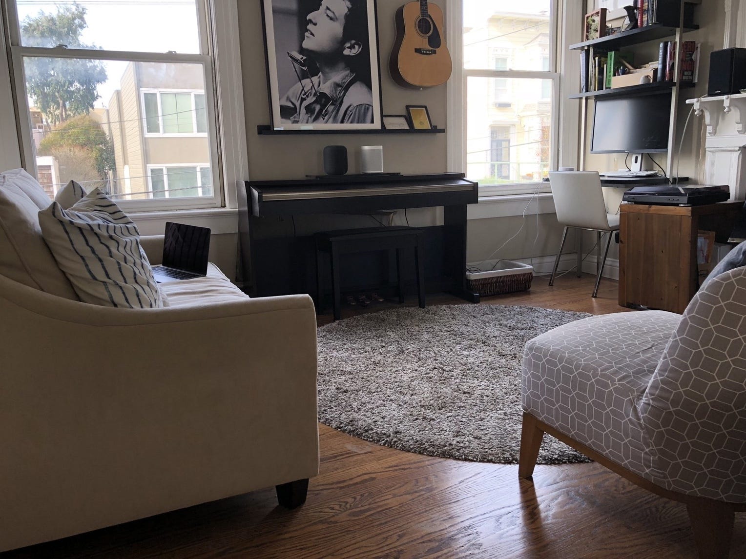 play music on living room speaker